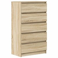 Ladekast 60x36x103 cm bewerkt hout sonoma eikenkleurig 2