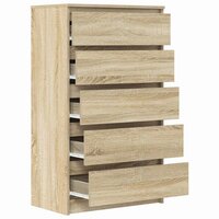 Ladekast 60x36x103 cm bewerkt hout sonoma eikenkleurig 7