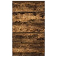 Ladekast 60x36x103 cm bewerkt hout gerookt eikenkleurig 4