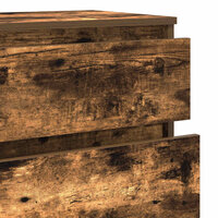 Ladekast 60x36x103 cm bewerkt hout gerookt eikenkleurig 8