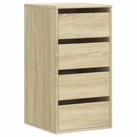 Ladekast 40x41x76 cm bewerkt hout sonoma eikenkleurig 2