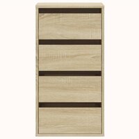 Ladekast 40x41x76 cm bewerkt hout sonoma eikenkleurig 4