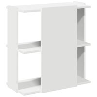 Boekenkast 3-laags 60x30x60 cm bewerkt hout wit 6