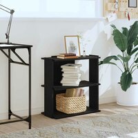 Boekenkast 3-laags 60x30x60 cm bewerkt hout zwart 3