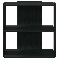 Boekenkast 3-laags 60x30x60 cm bewerkt hout zwart 4