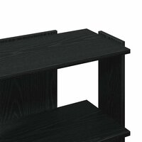 Boekenkast 3-laags 60x30x60 cm bewerkt hout zwart 7