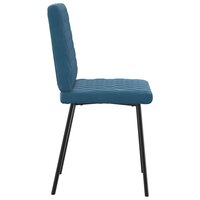 Eetkamerstoelen 2 st fluweel blauw 5