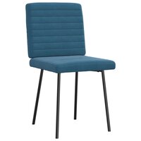 Eetkamerstoelen 2 st fluweel blauw 3