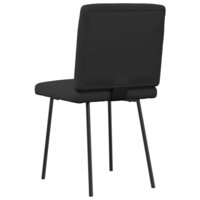 Eetkamerstoelen 2 st kunstleer zwart 6