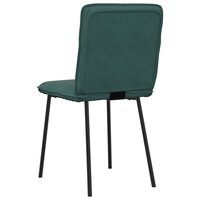 Eetkamerstoelen 2 st fluweel donkergroen 6