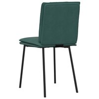 Eetkamerstoelen 2 st fluweel donkergroen 6
