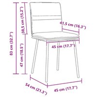Eetkamerstoelen 2 st fluweel donkergroen 9