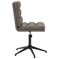 Eetkamerstoel kunstleer grijs 4