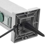 Tuinstopcontact grondpin 4-wegs steen-look 16x16x29,5 cm grijs 6