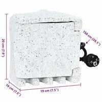 Tuinstopcontact met tijdschakelaar kunststeen 9