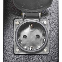 Buitenstopcontact op zuil (zwart) 6