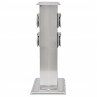 Buitenstopcontact op zuil roestvrij staal 4