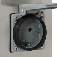 Buitenstopcontact op zuil met tijdschakelaar (roestvrij staal) 7