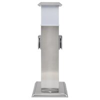 Buitenstopcontact op zuil met lamp (roestvrij staal) 3