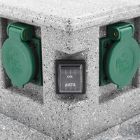 Buitenstopcontact met schemeringssensor kunststof 6