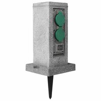 Buitenstopcontact schemeringssensor pilaar kunststof 4