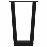 Eettafelpoten 2 st V-vormig 28x(42-43,3) cm staal zwart 5