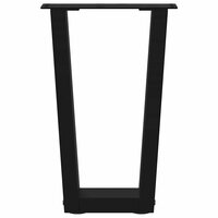 Eettafelpoten 2 st V-vormig 38x(42-43,3) cm staal zwart 5