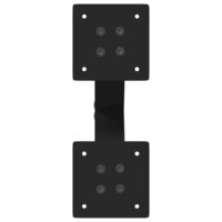 Salontafelpoten 2 st X-vormig 38x(42-43) cm staal zwart 7