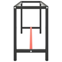 Werkbankframe 170x50x79 cm metaal matzwart en matrood 4