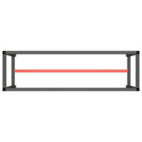 Werkbankframe 170x50x79 cm metaal matzwart en matrood 5