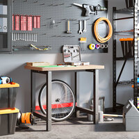 Werkbank rechthoekig 100x60x83 cm massief beukenhout 3