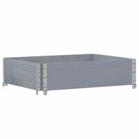 Palletopzetrand 80x60 cm massief grenenhout grijs 2