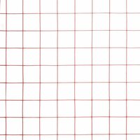 Kippengaas 10x1 m staal met PVC coating rood 4