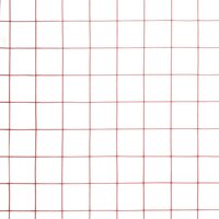 Kippengaas 10x1 m staal met PVC coating rood 4