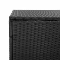 Tuinbox 110x50x58 cm poly rattan zwart 8