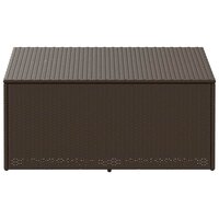 Tuinbox 110x50x58 cm poly rattan bruin 4