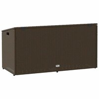 Tuinbox 110x50x58 cm poly rattan bruin 6