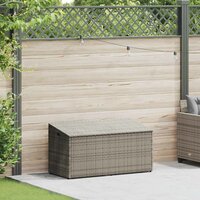 Tuinbox 110x50x58 cm poly rattan grijs 2