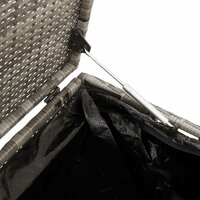 Tuinbox 110x50x58 cm poly rattan grijs 9