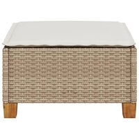 Tuinkruk met kussen 63,5x56x32 cm poly rattan beige 4