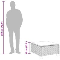 Tuinkruk met kussen 63,5x56x32 cm poly rattan beige 9