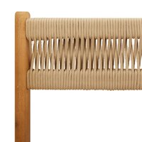 Bistrostoelen 2 st massief acaciahout en touw beige 9