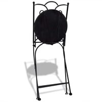 Bistrostoelen inklapbaar 2 st keramiek blauw en wit 6