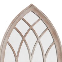 Tuinspiegel 70x30 cm ijzer zandkleurig 5