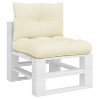 Palletkussens 2 st stof cr&egrave;mekleurig 3