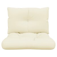 Palletkussens 2 st stof cr&egrave;mekleurig 5