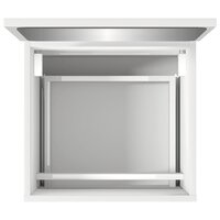 Badkamerkast met spiegel bewerkt hout wit 8