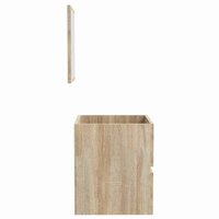 Badkamerkast met spiegel bewerkt hout sonoma eikenkleurig 7