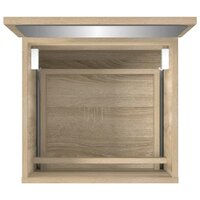 Badkamerkast met spiegel bewerkt hout sonoma eikenkleurig 8
