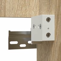 Badkamerkast met spiegel bewerkt hout sonoma eikenkleurig 9